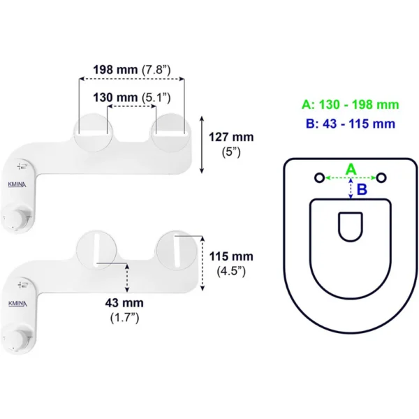 Bidet Inodoro, Chorro para WC Agua Fría - Imagen 6