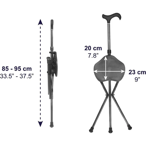 Bastón Asiento de Fibra de Carbono - Imagen 4