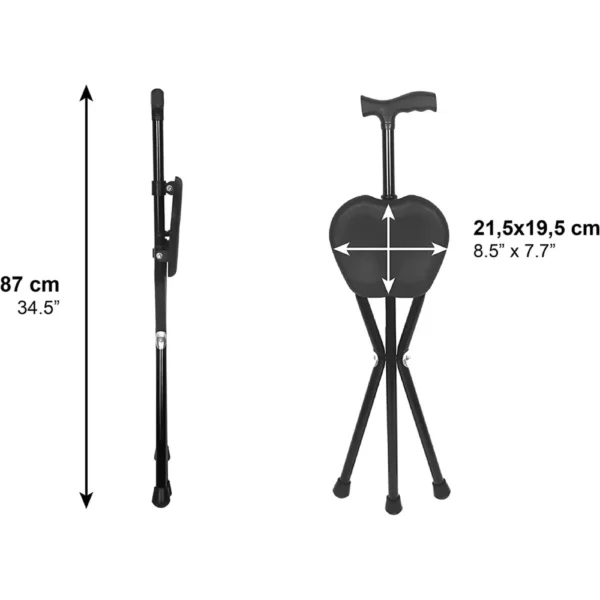 Bastón con Silla Plegable 2 en 1 - Imagen 8