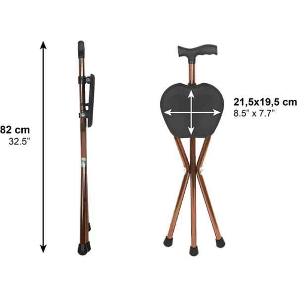 Bastón con Silla Plegable 2 en 1 - Imagen 11