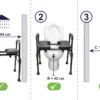Silla urinaria para mayores (3 en 1), Silla Ducha, Silla Inodoro, Elevador WC para Adultos Negra - Imagen 6
