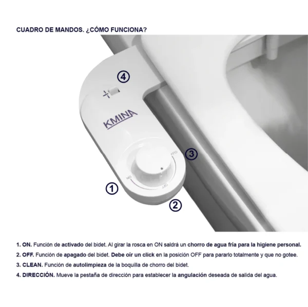Bidet Inodoro, Chorro para WC Agua Fría - Imagen 18