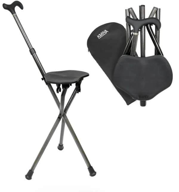 Bastón Asiento de Fibra de Carbono