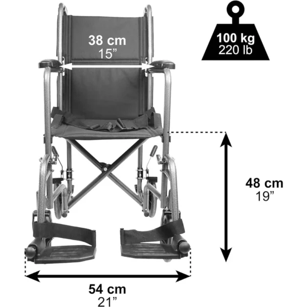 Silla de Ruedas Estrecha para Casa - Imagen 5